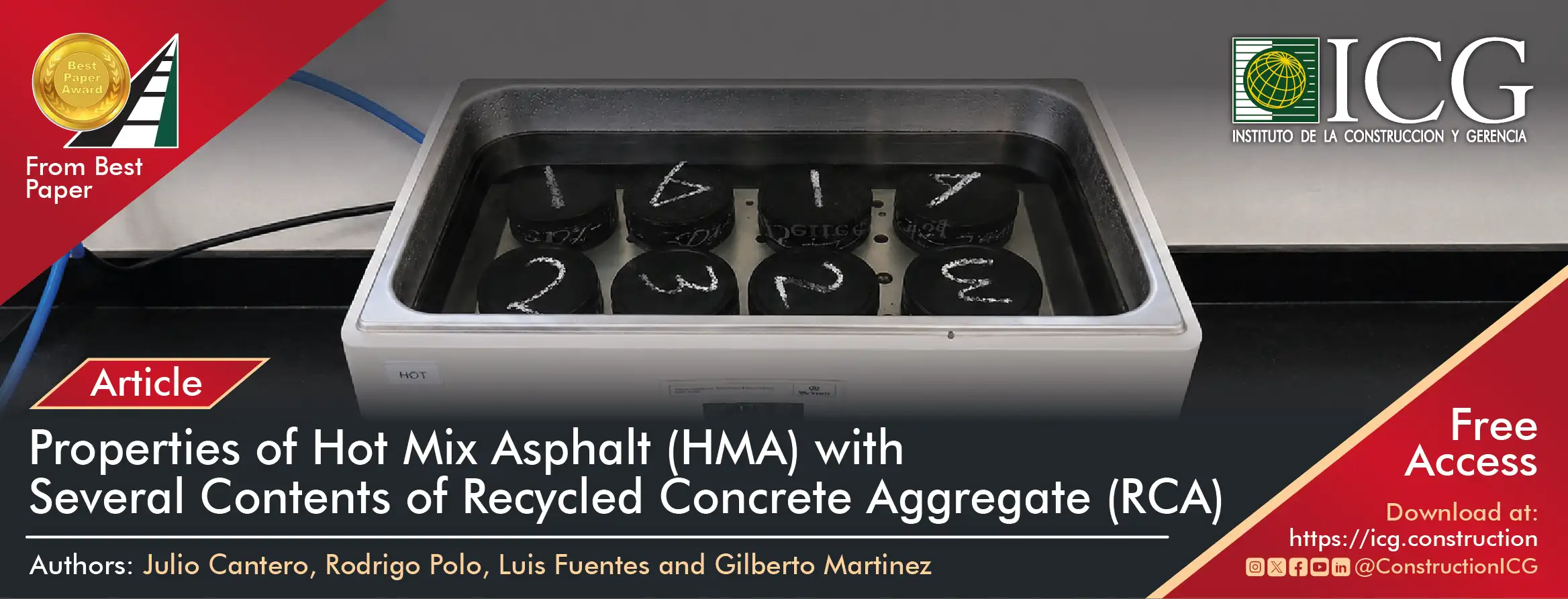 Properties of Hot Mix Asphalt  (HMA) with Several Contents of  Recycled Concrete Aggregate (RCA)