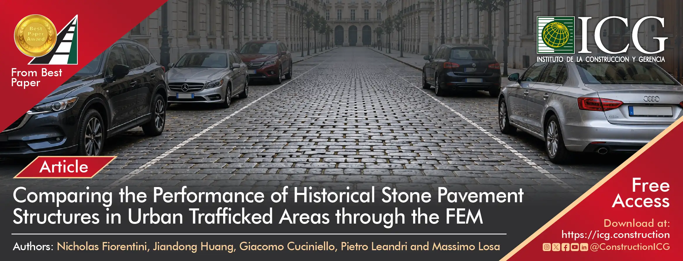 Comparing the Performance of Historical and Regular Stone Pavement Structures in Urban Trafficked Areas through the Finite Element Method (FEM)